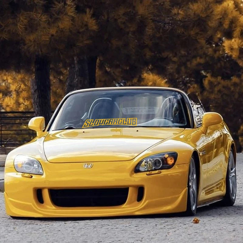 StatikCulture™ Slow Car Club Window Decal. Reflective JDM Street Sticker for Cars, Trucks & Night Builds