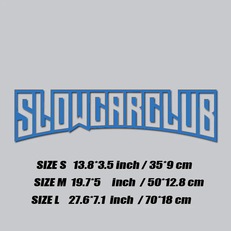 StatikCulture™ Slow Car Club Window Decal. Reflective JDM Street Sticker for Cars, Trucks & Night Builds