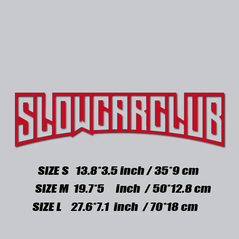 StatikCulture™ Slow Car Club Window Decal. Reflective JDM Street Sticker for Cars, Trucks & Night Builds