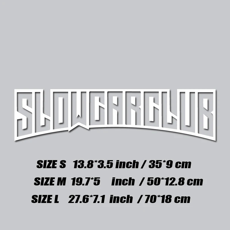 StatikCulture™ Slow Car Club Window Decal. Reflective JDM Street Sticker for Cars, Trucks & Night Builds