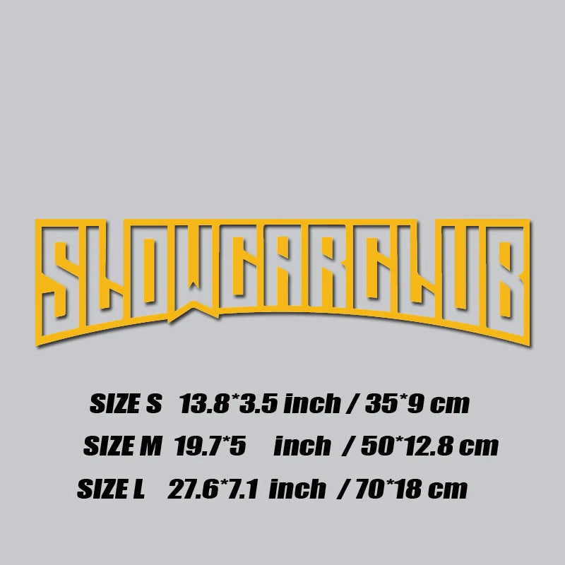 StatikCulture™ Slow Car Club Window Decal. Reflective JDM Street Sticker for Cars, Trucks & Night Builds