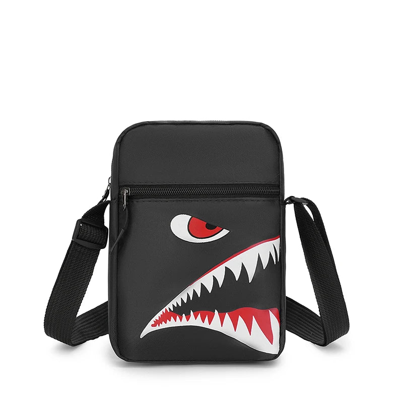Shark Mouth Crossbody Bag Tactical Streetwear Sling