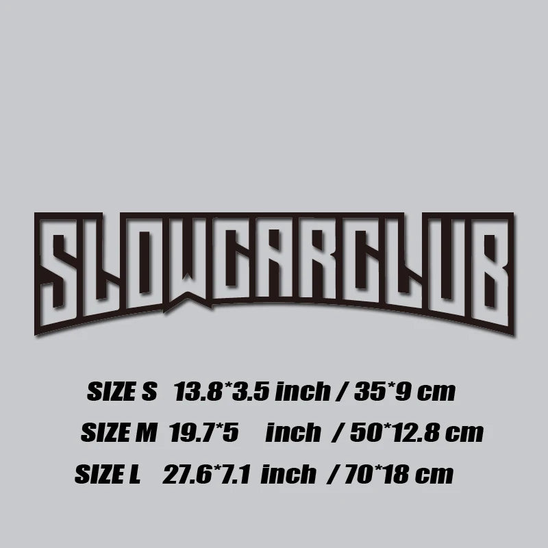 StatikCulture™ Slow Car Club Window Decal. Reflective JDM Street Sticker for Cars, Trucks & Night Builds