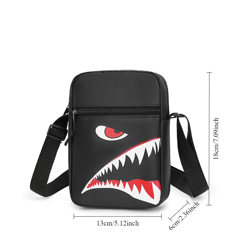 Shark Mouth Crossbody Bag Tactical Streetwear Sling